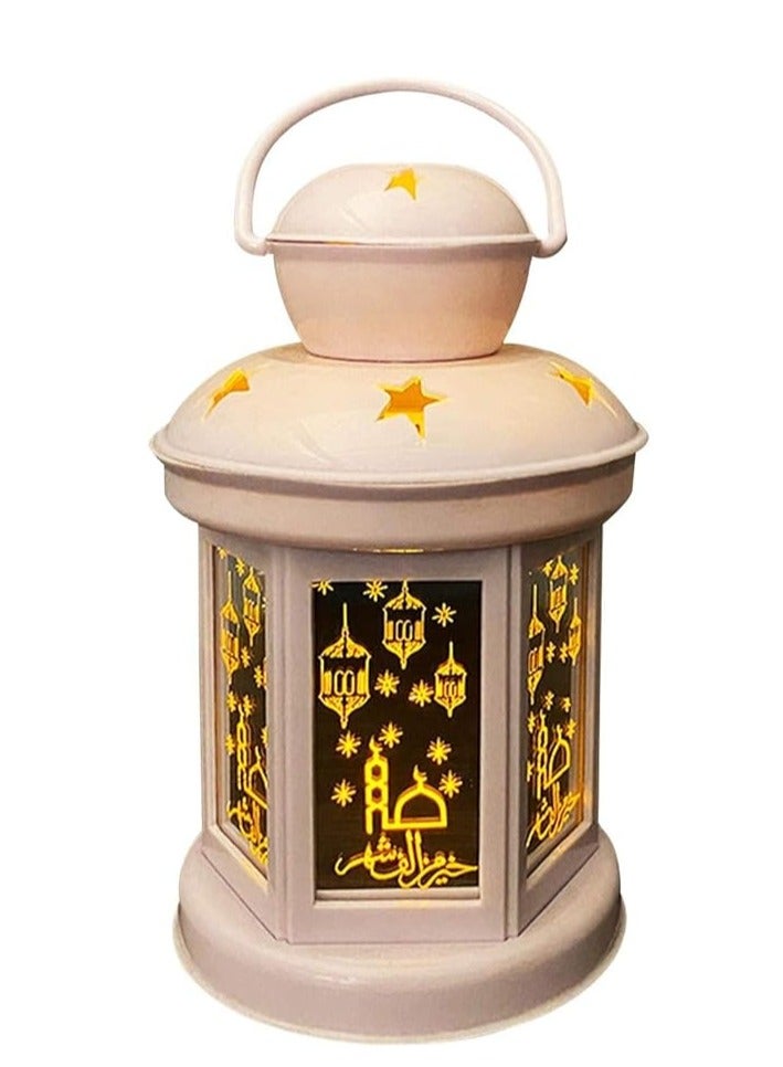 Brain Giggles BrainGiggles Eid Mubarak LED Night Light Ramadan Lantern Hanging Lamp Ornament for Holiday Festival Home Decoration - Image 1